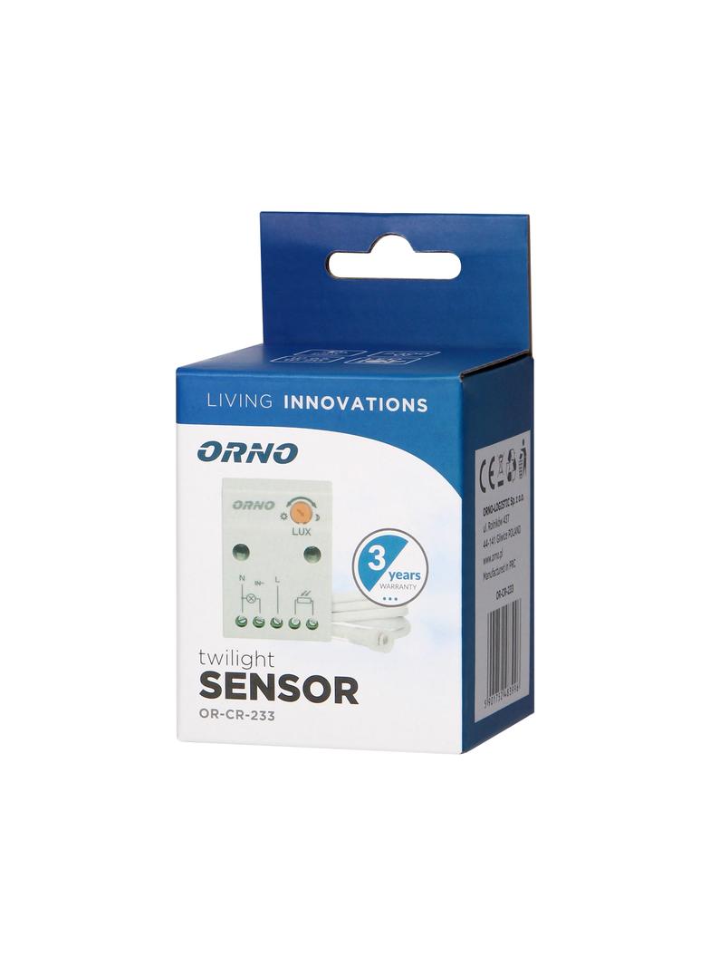 Czujnik zmierzchowy z hermetyczną zewnętrzną sondą, IP65, 2300W OR-CR-233 ORNO