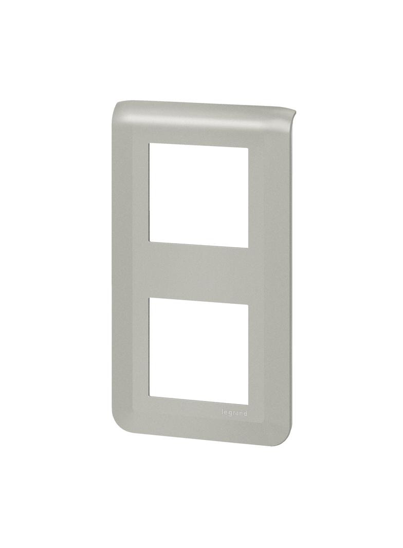Mosaic - Ramka 2x2 Modułowa Pionowa - Aluminium 079322L LEGRAND