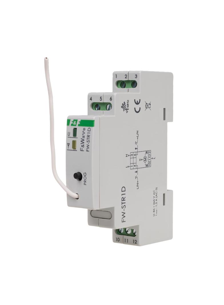 Radiowy sterownik rolet 230V- montaż DIN 85-265V AC/DC FW-STR1D F&F
