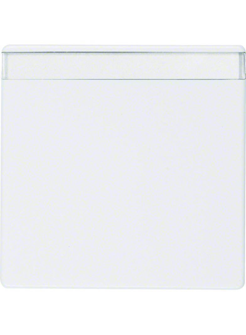 BERKER Q.1/Q.3/Q.7 Klawisz z polem opisowym do łącznika 1-klawiszowego biały aksamit 16266089 HAGER