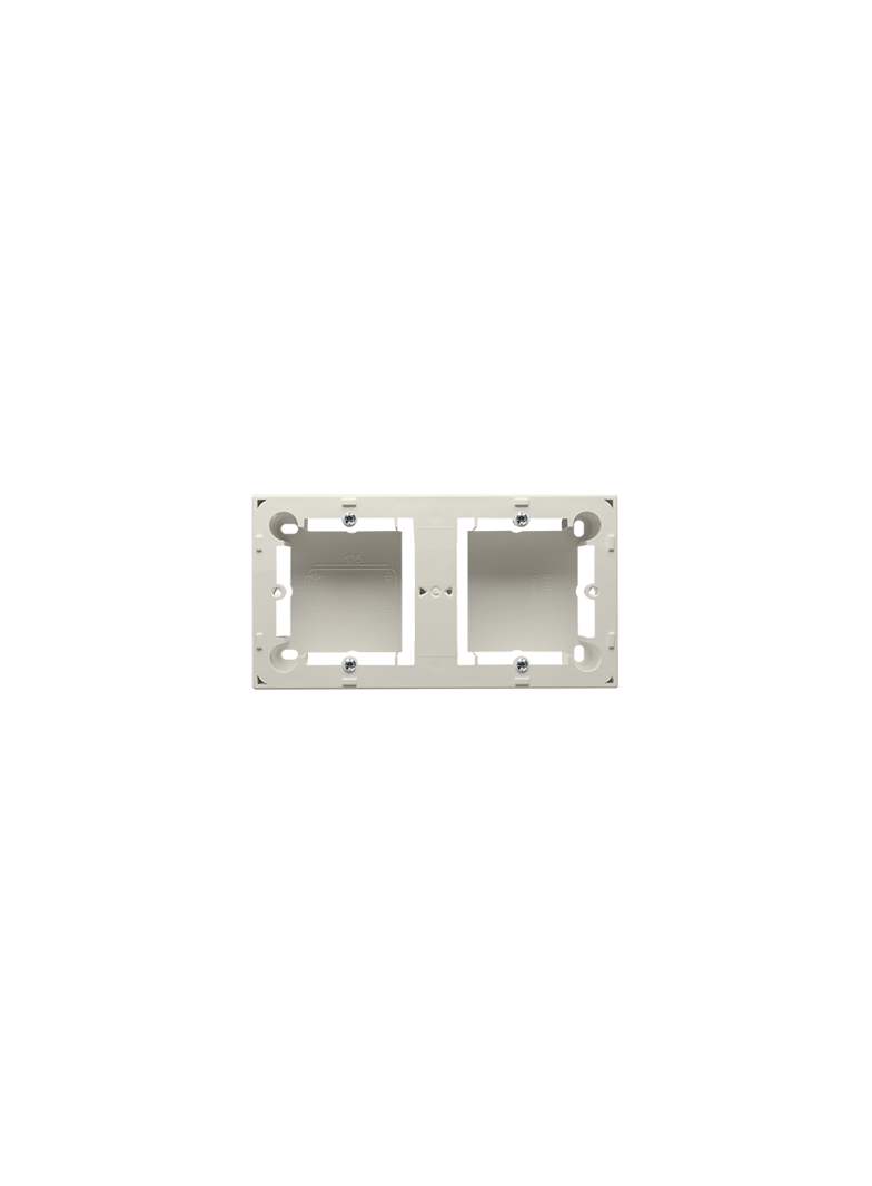 puszki instal. Puszka natynkowa płytka (31mm) podwójna beż MPN2/12 KONTAKT