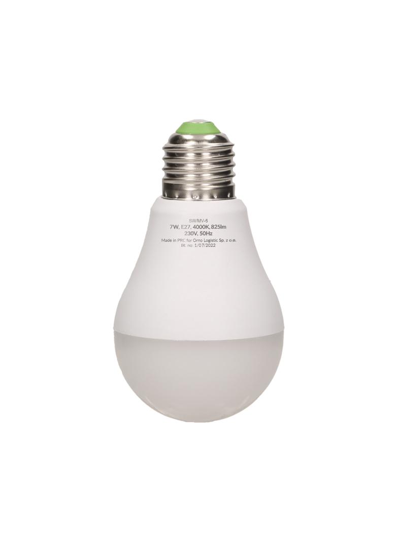 THAR LED 7W A60 żarówka z mikrofalowym czujnikiem ruchu 825lm 4000K E27 SW/MV-5 ORNO