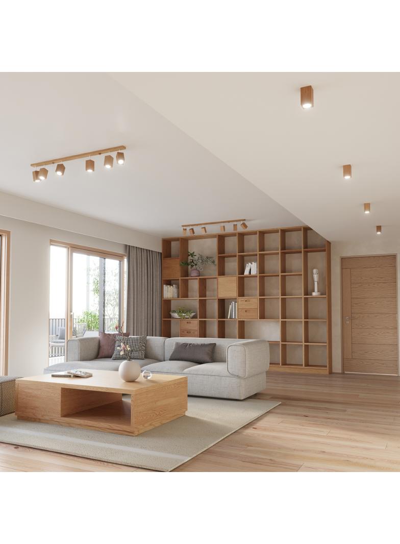 Sollux Plafon KEKE 4 dąb SL.1038