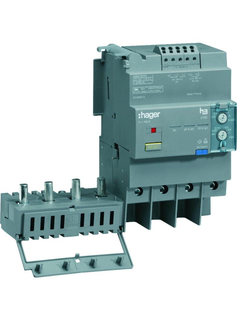 Blok różnicowo-prądowy 4P 160A regulowany HBA161H HAGER