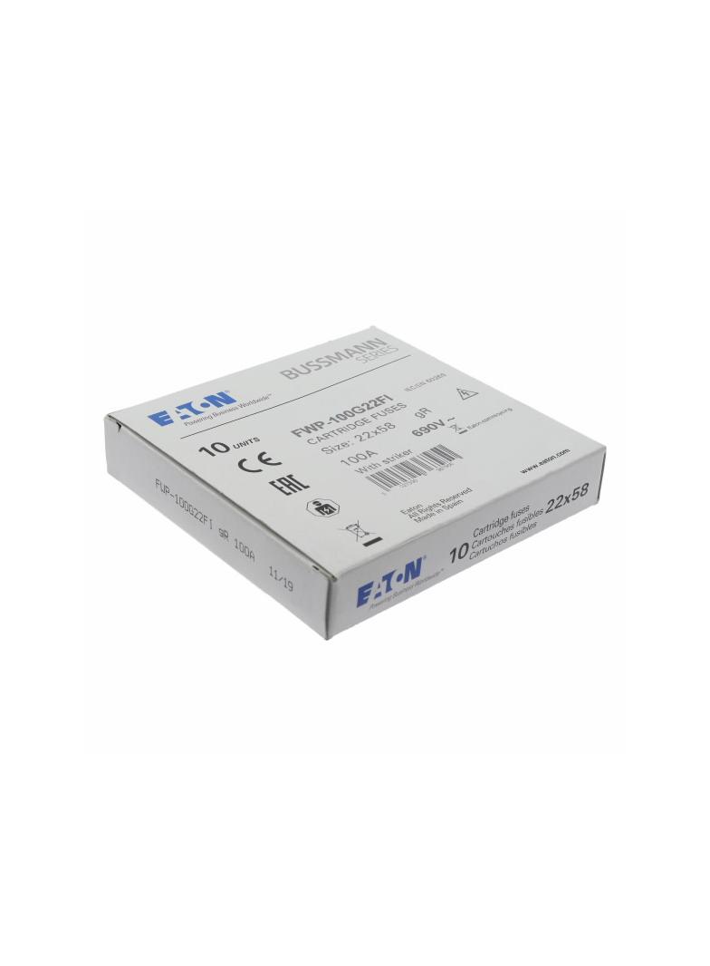 100A 690V AC gR 22X58mm FUSE WITH STRKR Wkładka szybka 100A AC 690V 22x58 gR IEC UL wybij FWP-100G22