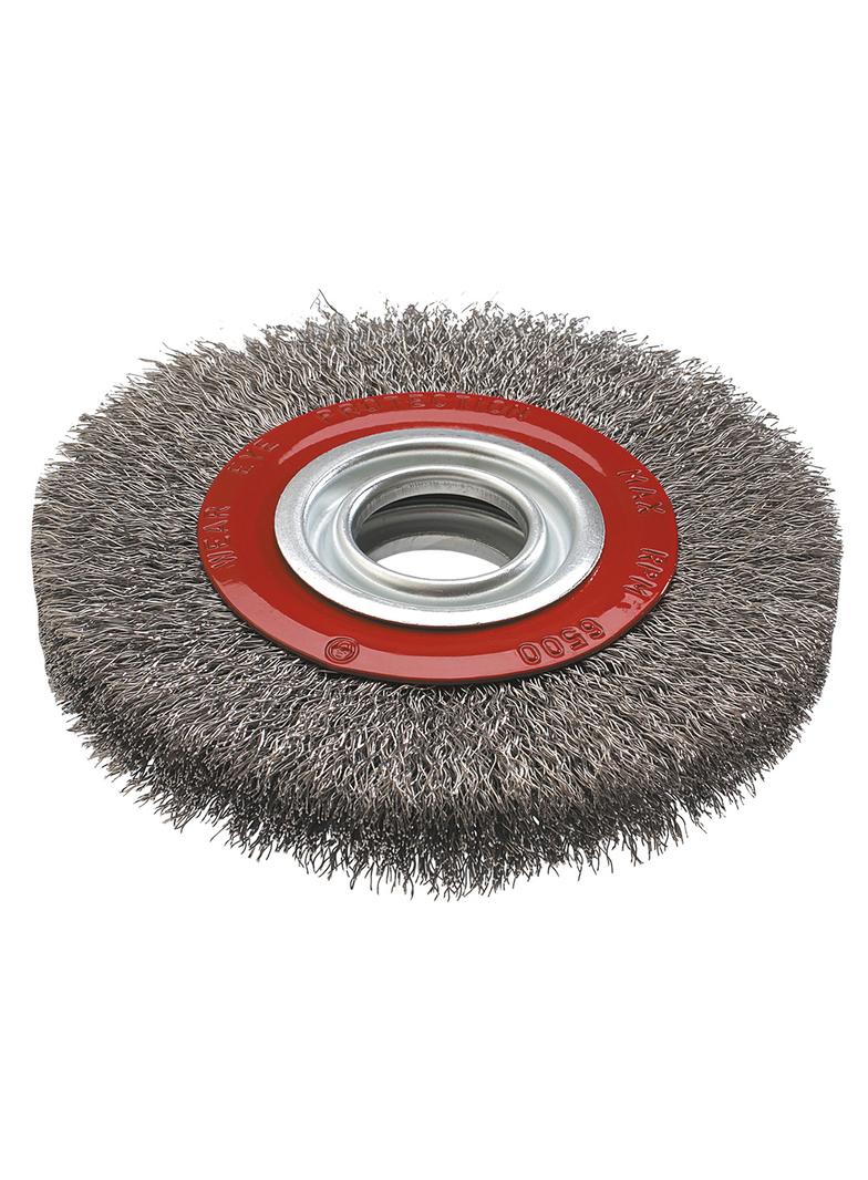 Szczotka druciana tarczowa 125 x 20 mm, INOX