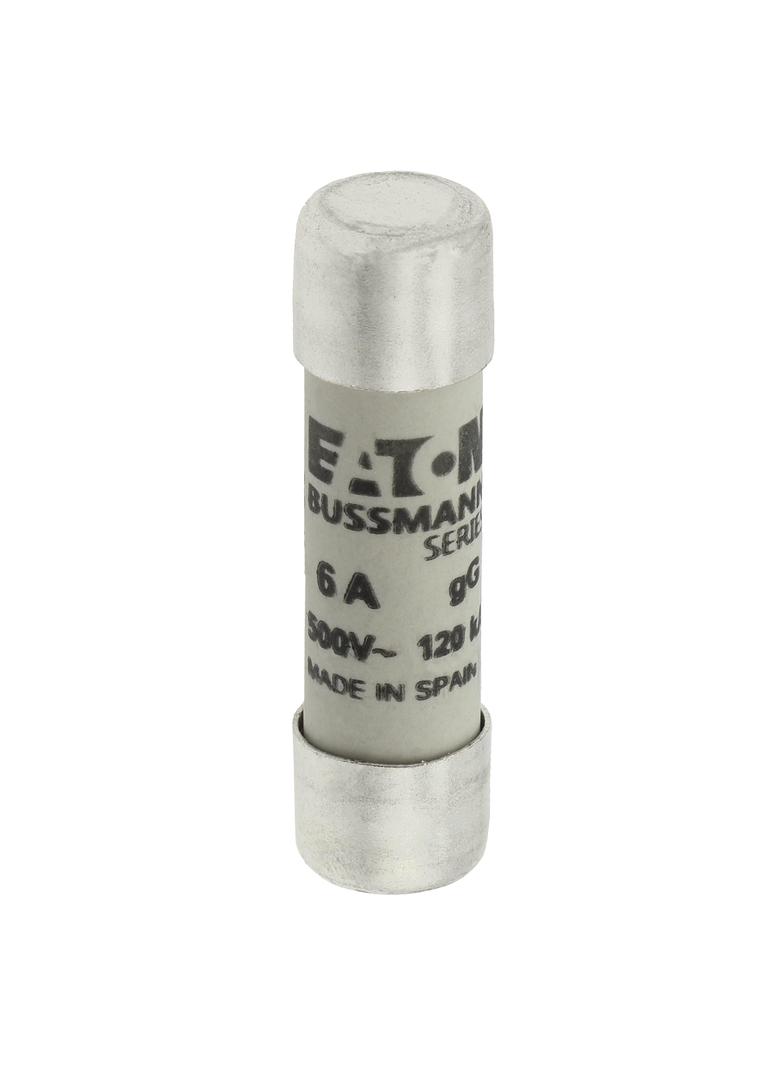CYLINDRICAL FUSE 10 x 38 6A GG 500V AC Wkładka cylindryczna 10 x 38mm 6A GG 500V AC C10G6 EATON