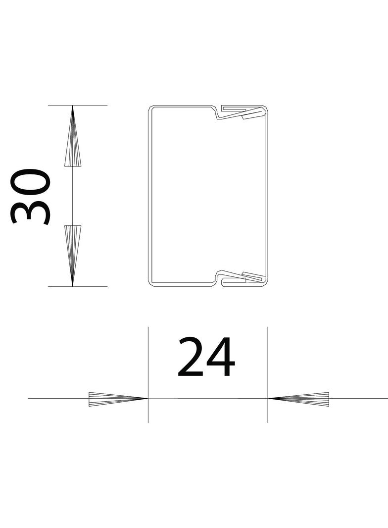 KANAŁ 20X30 STAL FS