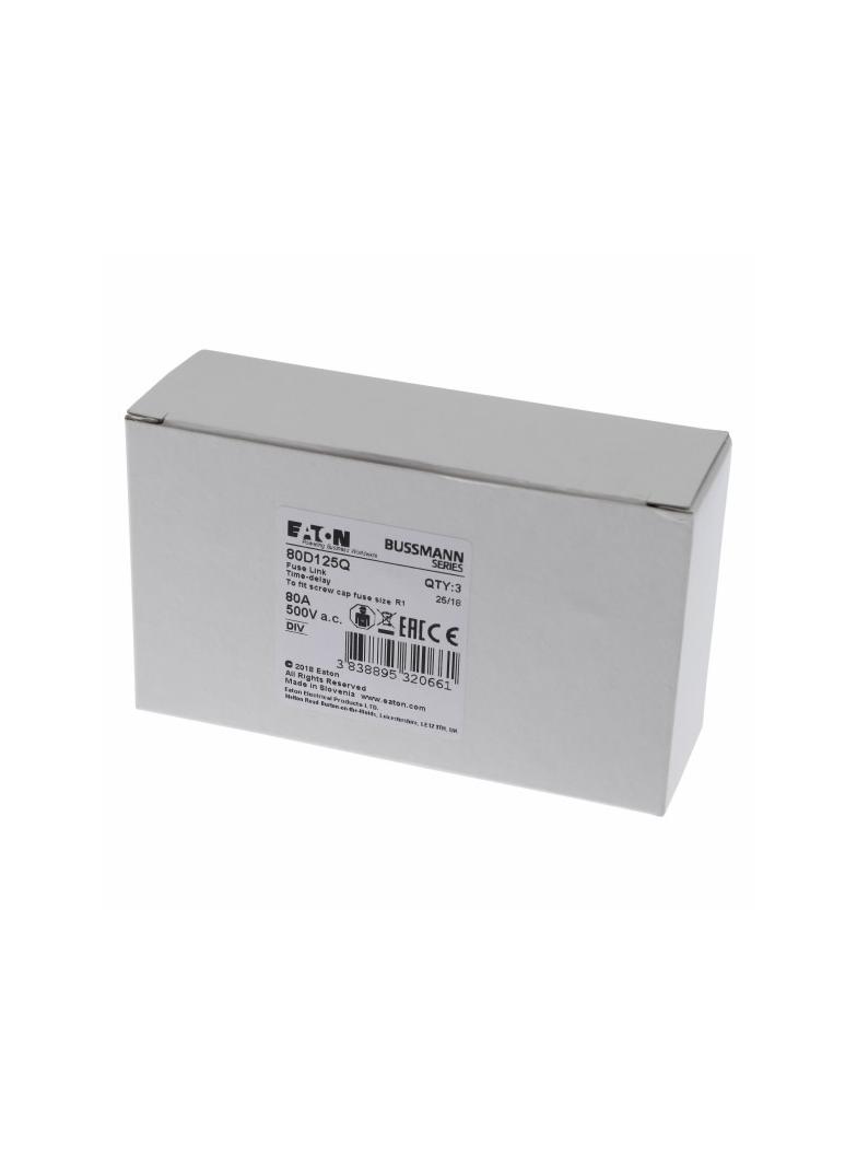 FUSE 80A DIV 500VAC Wkładka DIV 80A 500VAC E125 80D125Q EATON