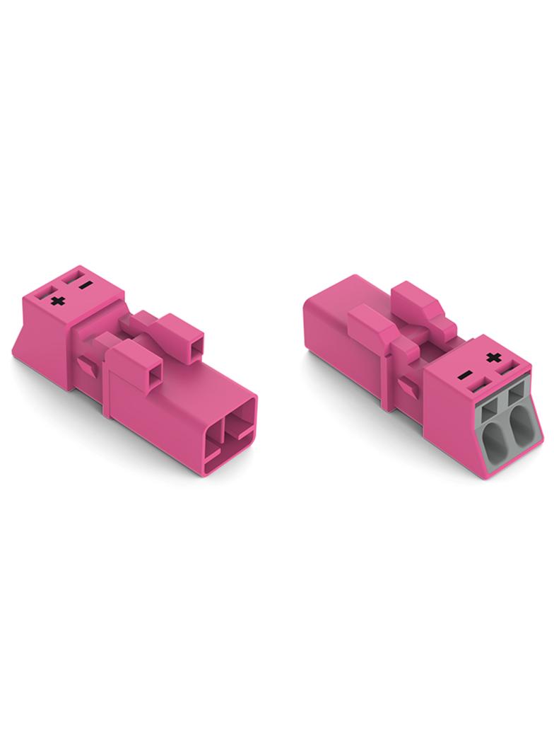 WINSTA MINI wtyk 2-bieg. różowy