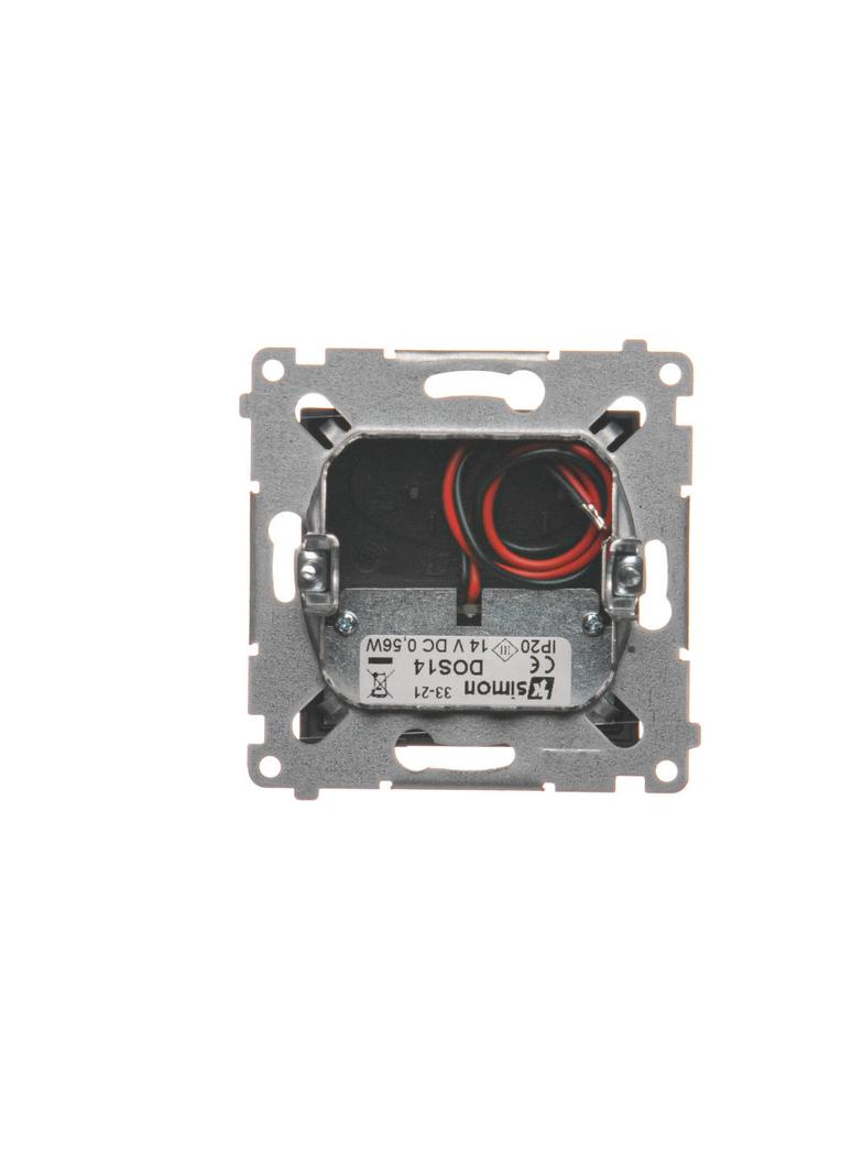 Simon 54 Oprawa oświetleniowa LED 14 V DC 0.42 W białe ciepłe 3100 K czarny !Wymagany zasilacz 14V DOS14.01/49 KONTAKT