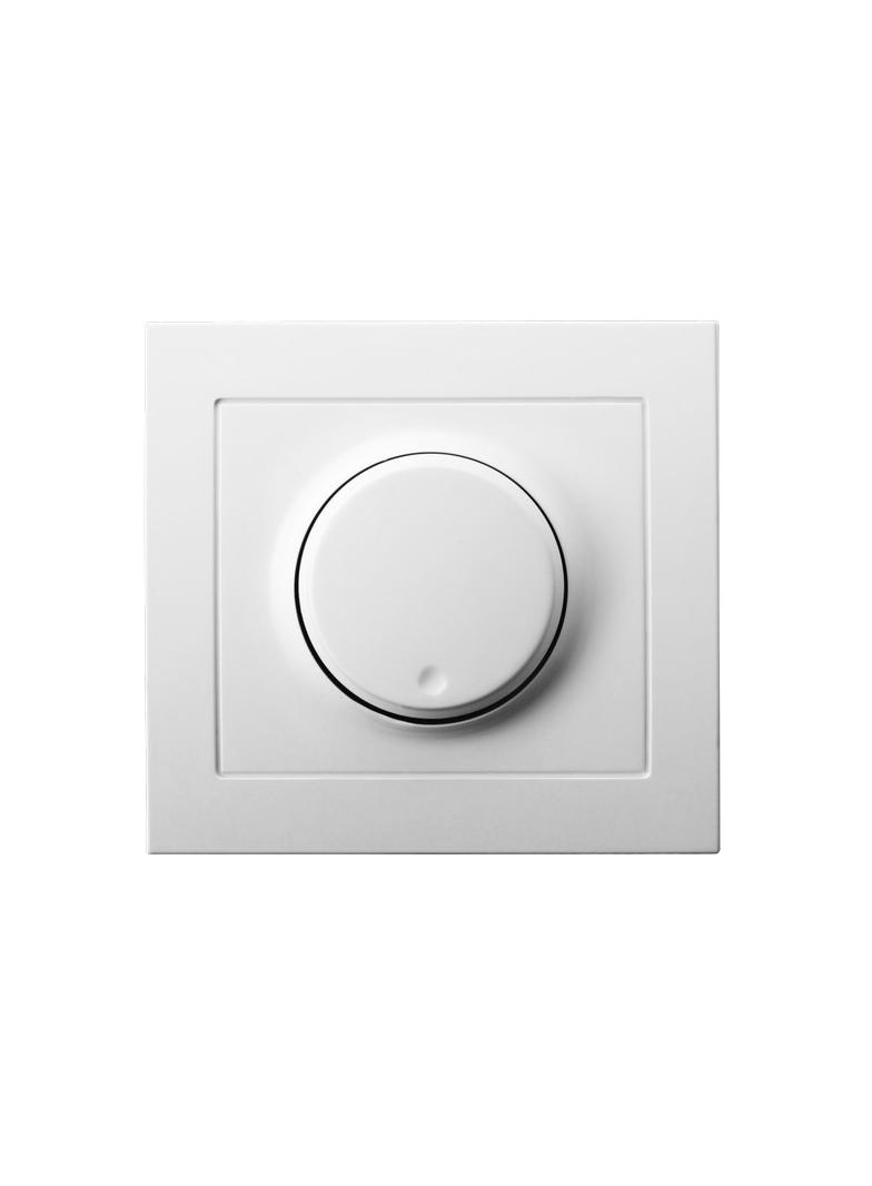 KIER Ściemniacz przyciskowo-obrotowy przystosowany do obciążenia żarowego i halogenowego - kolor bia