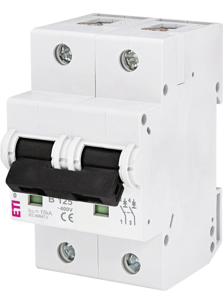 Wyłącznik nadprądowy MAT 10 2P B125A 002123733 ETI