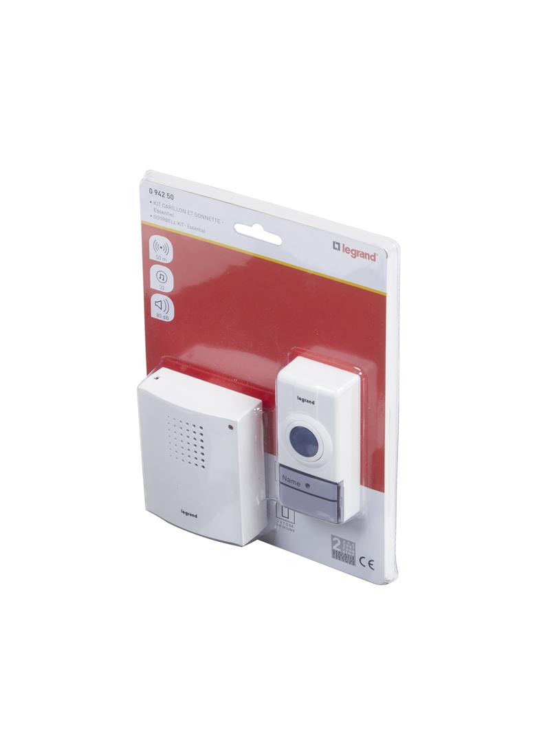 Zestaw Dzwonkowy Bezprzewodowy Essential - Biały 094250 LEGRAND