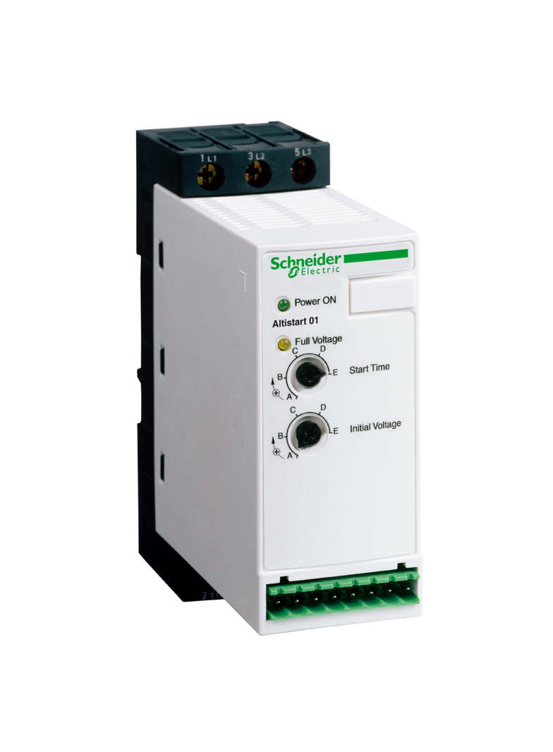 Układ łagodnego rozruchu ATS01 3 fazowe 110/480VAC 50/60Hz 9kW 25A IP20