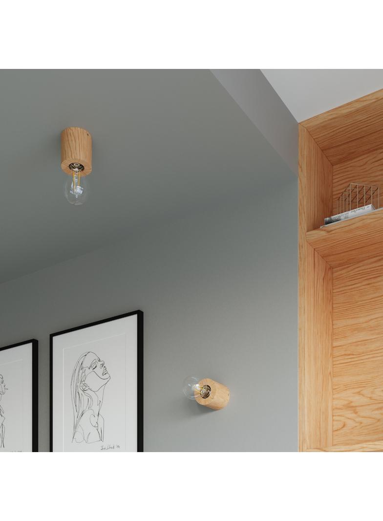 Sollux Lampa biurkowa SALGADO naturalne drewno SL.0674