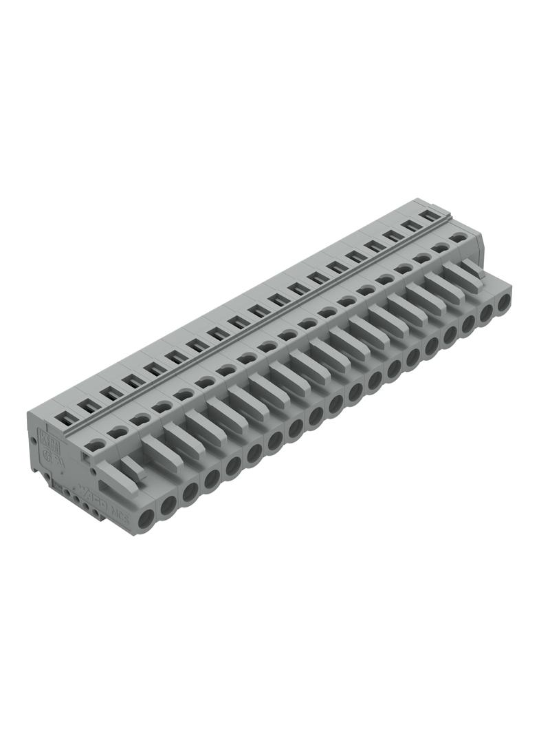 MCS-MIDI Classic gniazdo 19-bieg. szare raster 5 mm /10szt./ WAGO