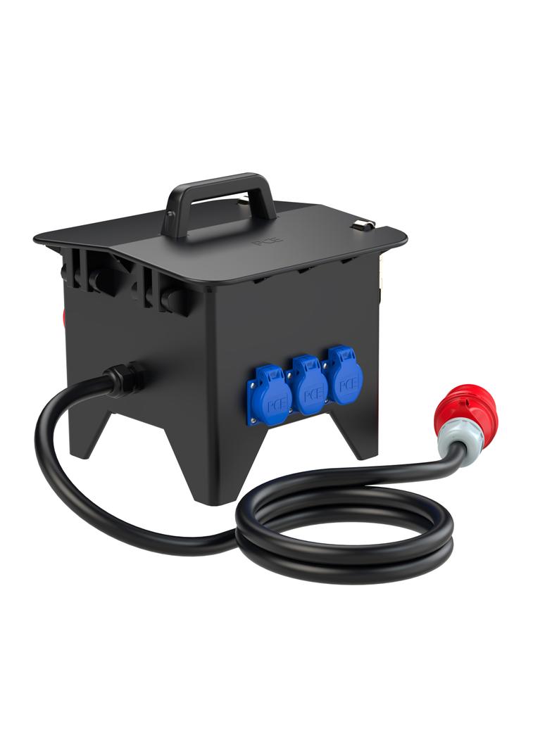 ROZDZIELNICA PRZENOŚNA Z GUMY TYPU „SŁUPSK” 16M Wejście 32/5+2M - wyjście 32/5xB32 2x16/5x2B16 3xGSx