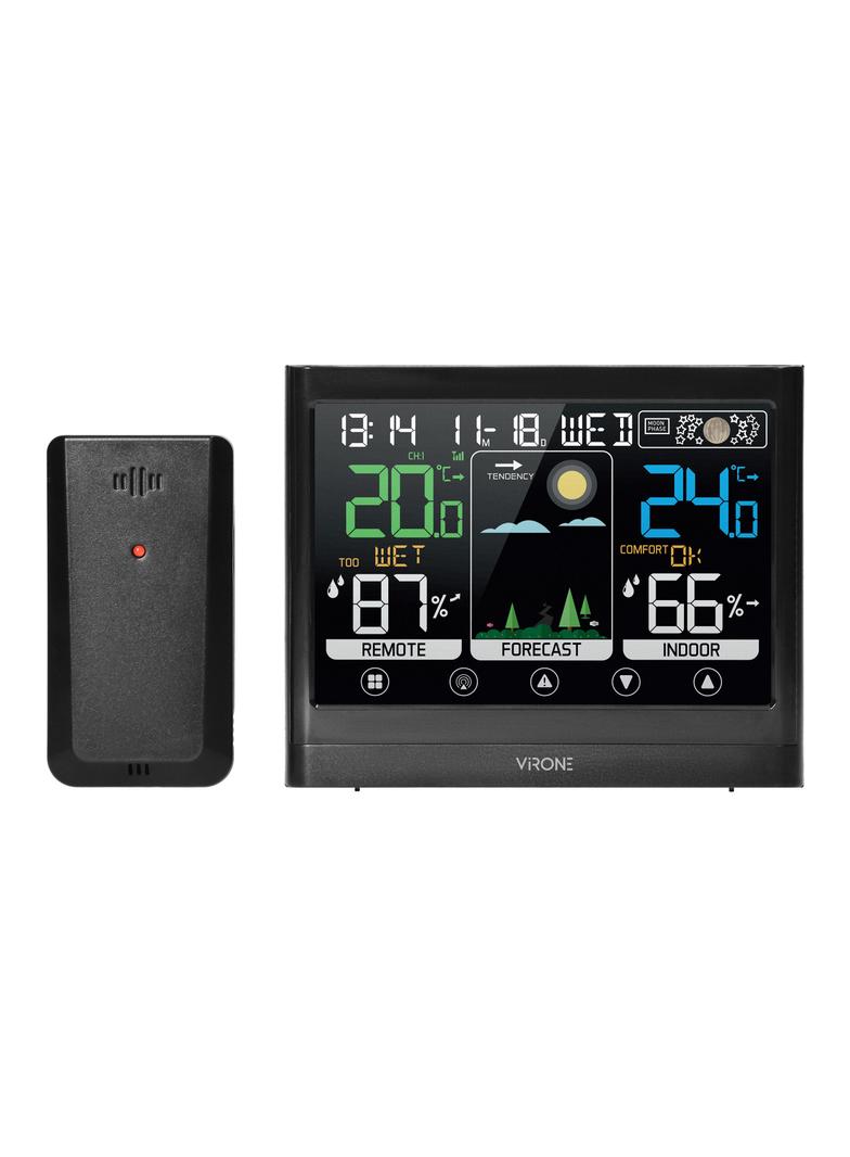 Wielofunkcyjna stacja pogodowa bezprzewodowa dotykowa WS-5 VIRONE