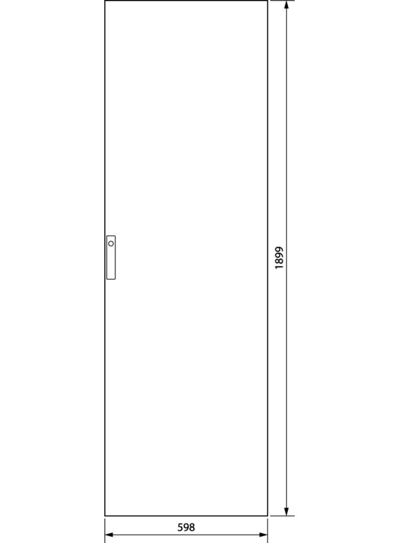 univers Drzwi prawe pełne IP54 1900x600mm FZ208D HAGER