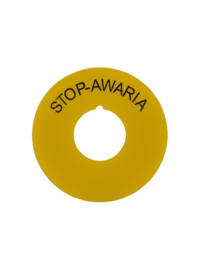 Pierścienie żółte z nadrukiem STOP-AWARIA  do NEF22