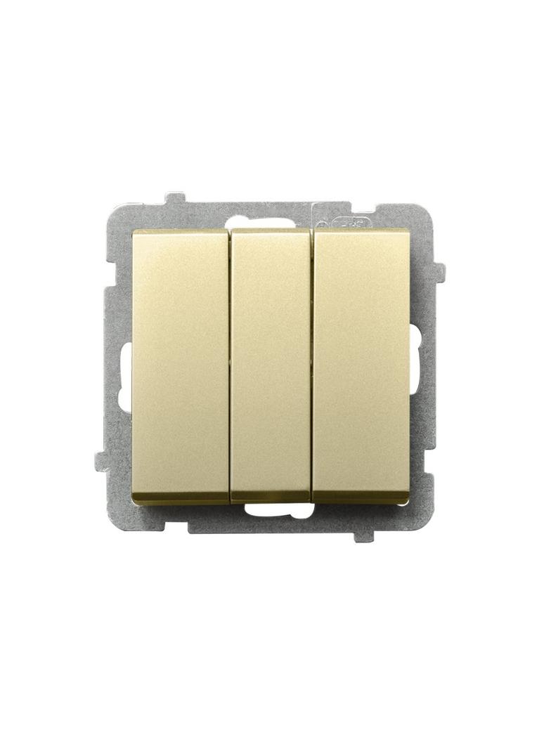 SONATA Łącznik potrójny zwierny - kolor szampański złoty