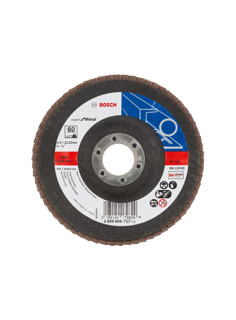 FLAP DISC BLUE METAL 125X60