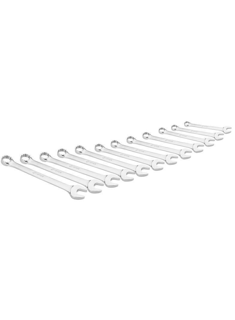 Klucze płasko-oczkowe 13-32 mm, zestaw 12 szt.