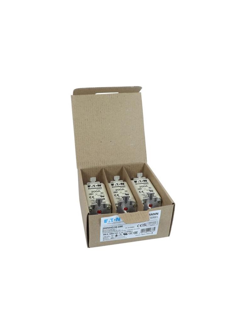 NH FUSE 200AMP 690V gG SIZE 1 Wkładka NH1 200A 690V GL/GG podwójny wskaźnik 200NHG1B-690 EATON