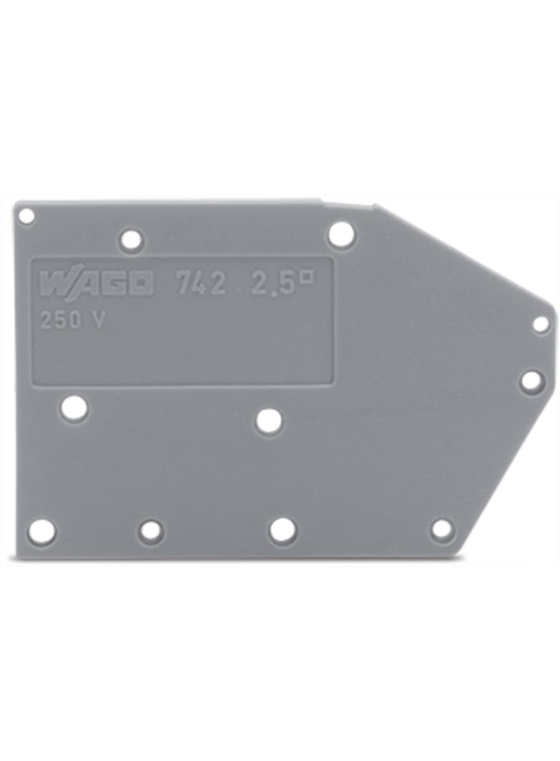 ścianka końcowa niebieska