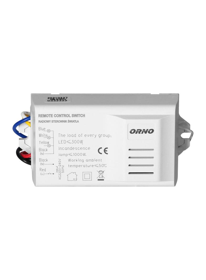 Bezprzewodowy 3-kanałowy sterownik oświetlenia OR-GB-447 ORNO