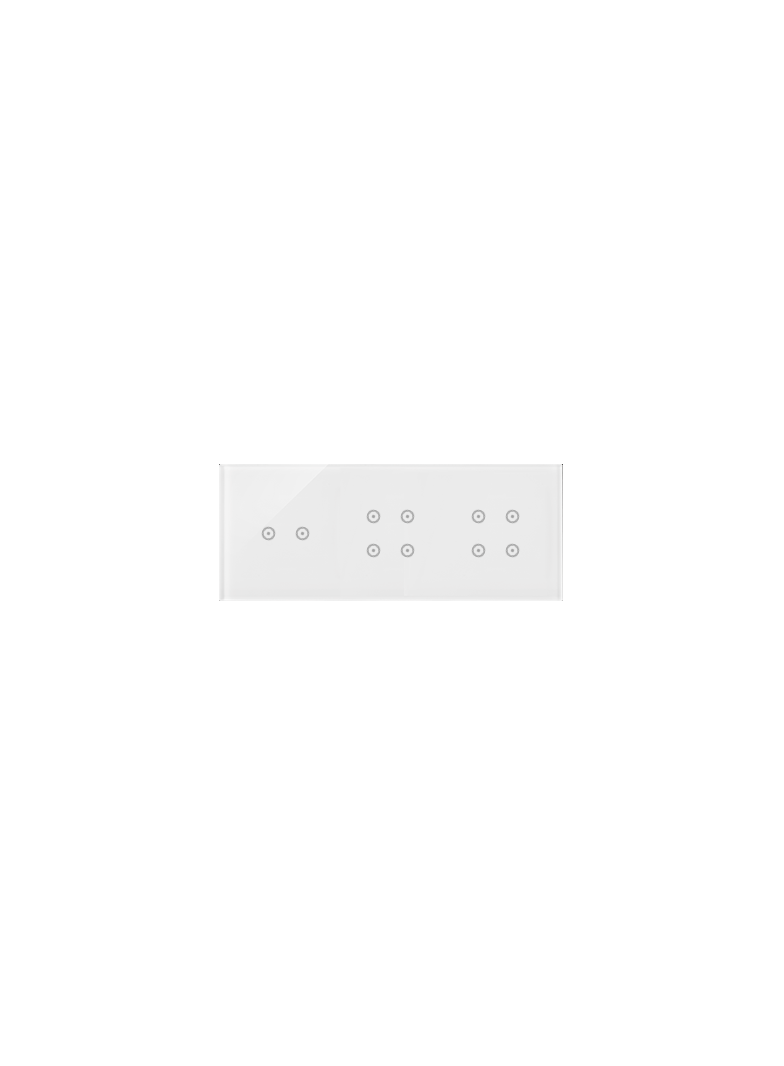 Simon 54 Touch Panel dotykowy S54 Touch 3 moduły 2 pola dotykowe poziome + 4 pola dotykowe + 4 pola dotykowe biała perła DSTR3244/70 KONTAKT