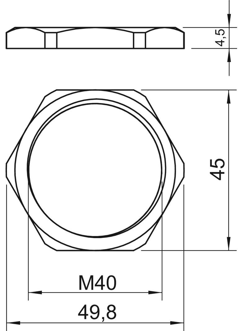 PRZECIWNAKRĘTKI M40X1,5 MS.NIKL