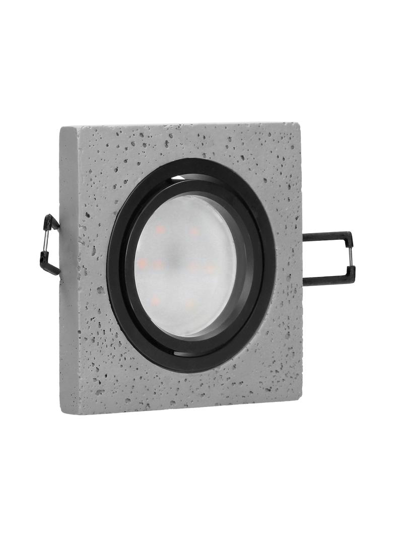 HALISI SM ramka dekoracyjna oprawy punktowej, MR16/GU10 max 50W, kwadrat, ruchoma, czarna AD-OD-6183 ORNO