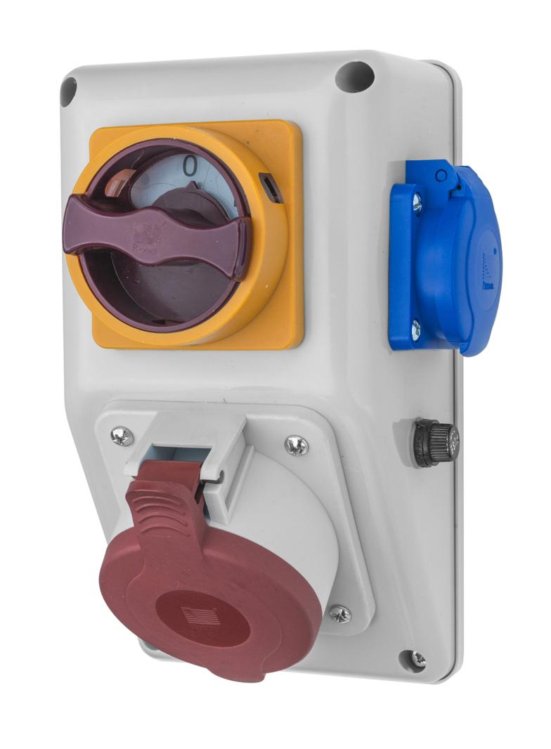 Rozdzielnica KOMBI-PL 1x32A/5p, 1x250V 0-1