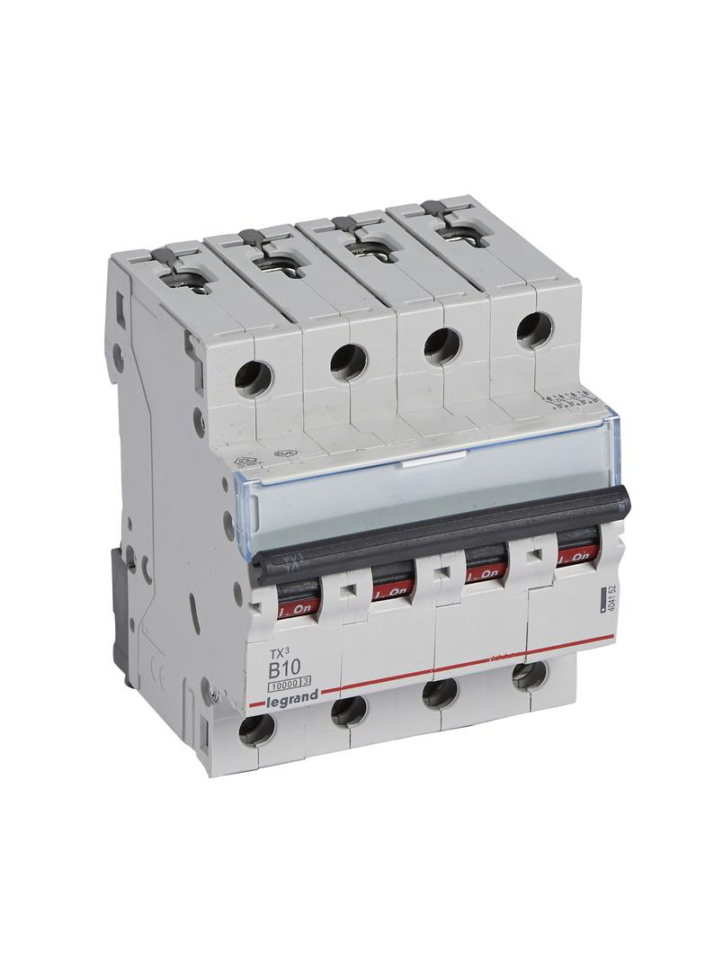 Wyłącznik Nadprądowy S 314 4P B10A 10000A TX3 404152 LEGRAND