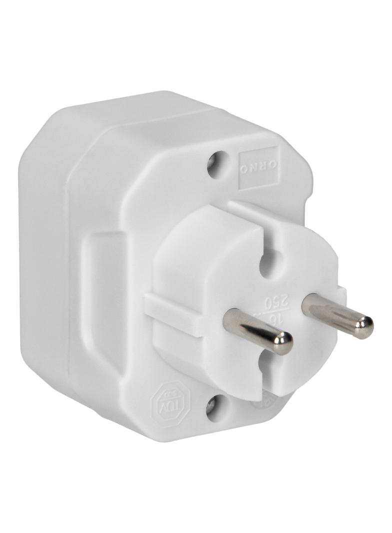 Rozgałęźnik 3x2P euro biały 20 sztuk OR-AE-13278/W/20 ORNO