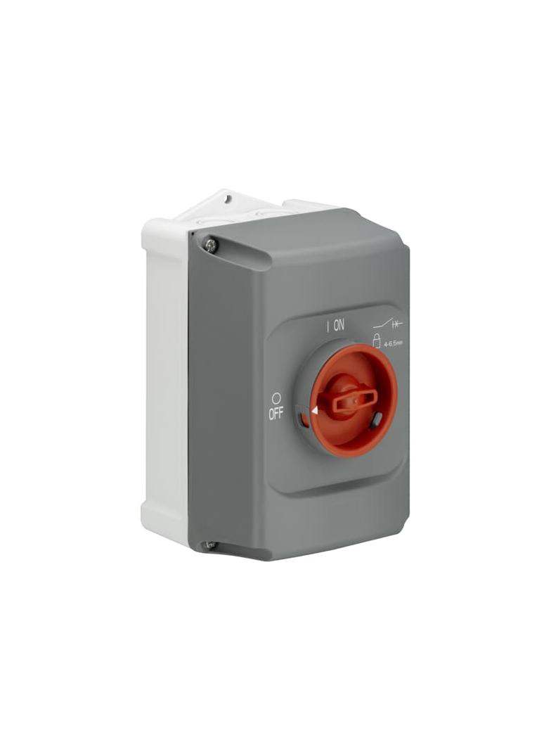 Obudowa do wyłacznika MS132 szary/czerwony IB132-F