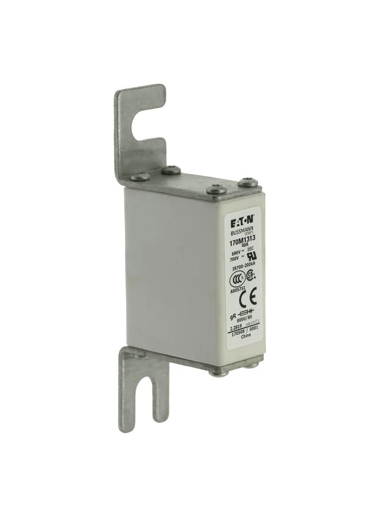 40A 690V IEC gR 000U/80 SQUARE BODY FUSE Wkładka szybka 40A AC 690V DIN 000 21x40x100 mm, 170M1313 E