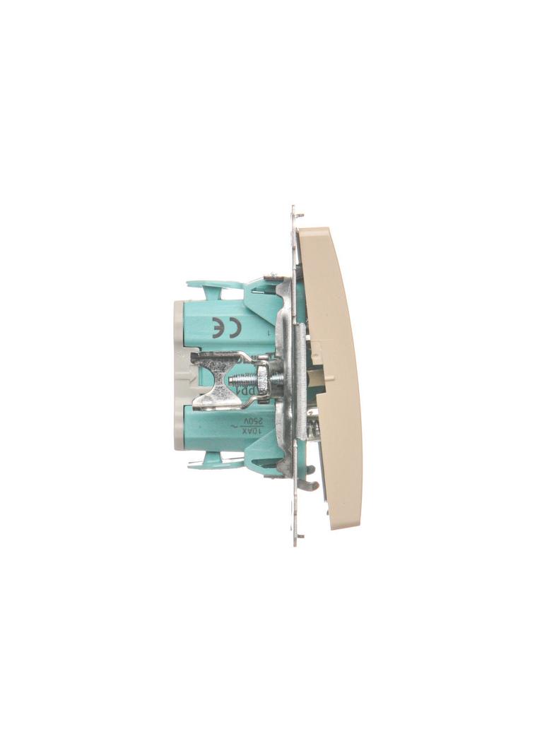 Simon Basic Przycisk pojedynczy rozwierny bez piktogramu 10A z. śrub. beż