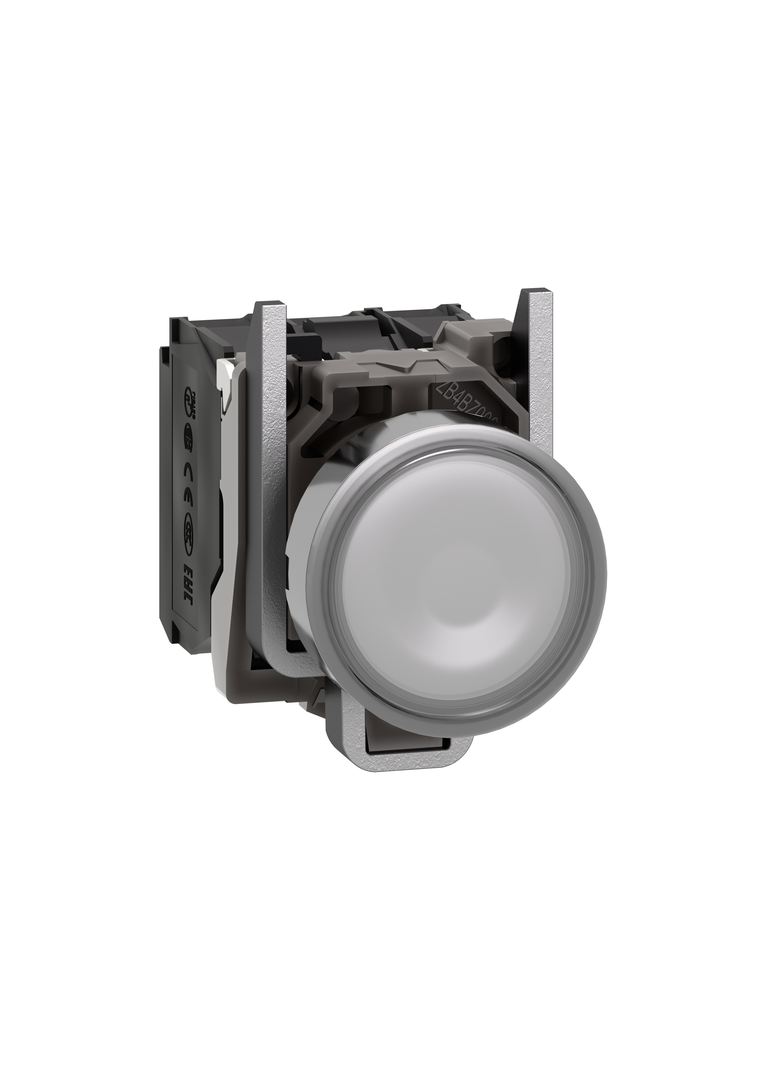 Harmony XB4 Przycisk płaski biały LED 230/240V XB4BW31M5 Schneider
