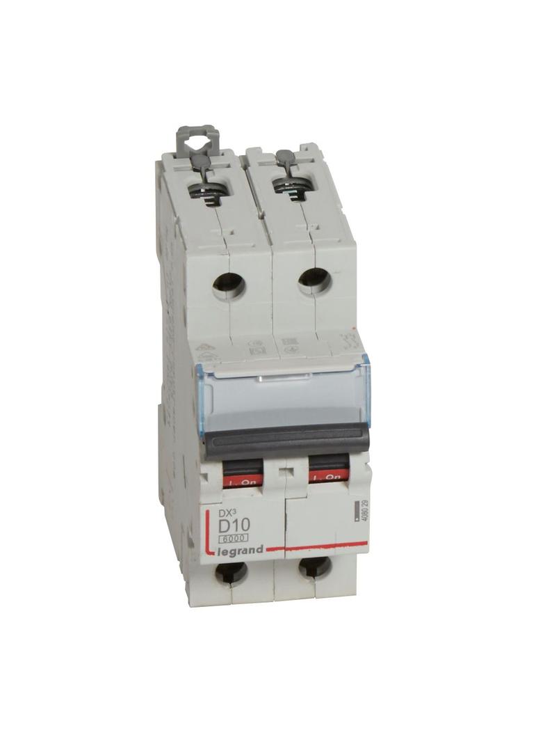 Wyłącznik Nadprądowy S 302 2P D10A 6kA DX3 408029 LEGRAND