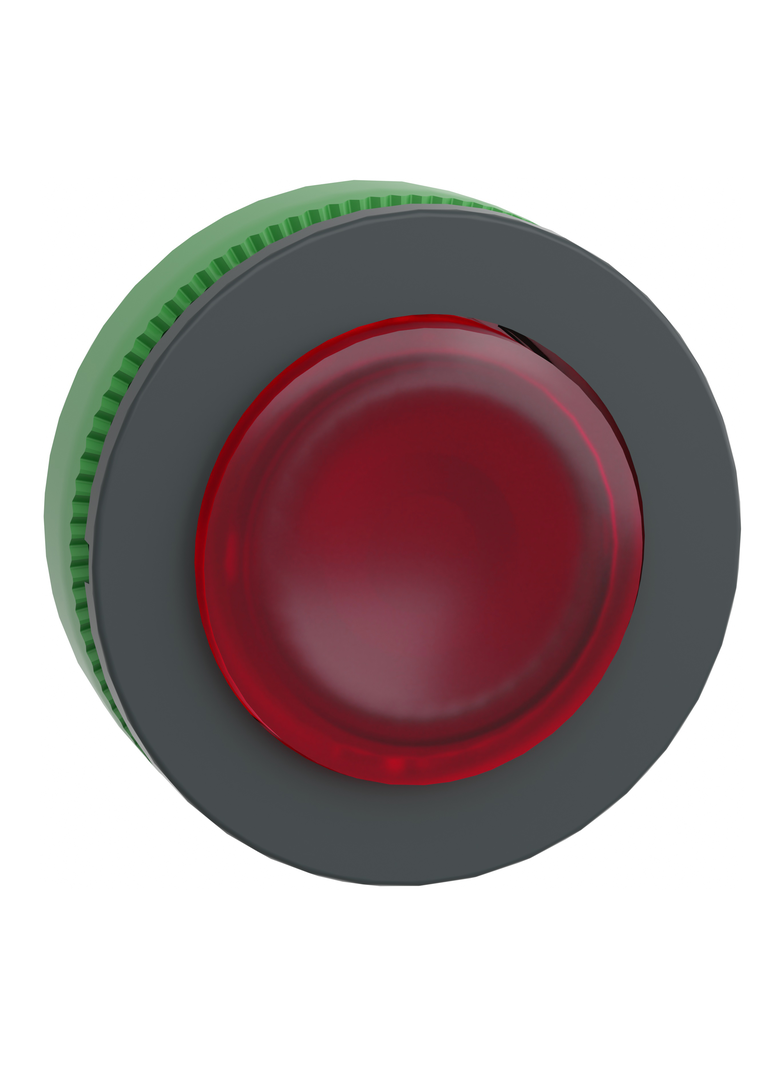 Harmony XB5 Główka przycisku podświetlanego wystający czerwony zintegrowany LED typ push push