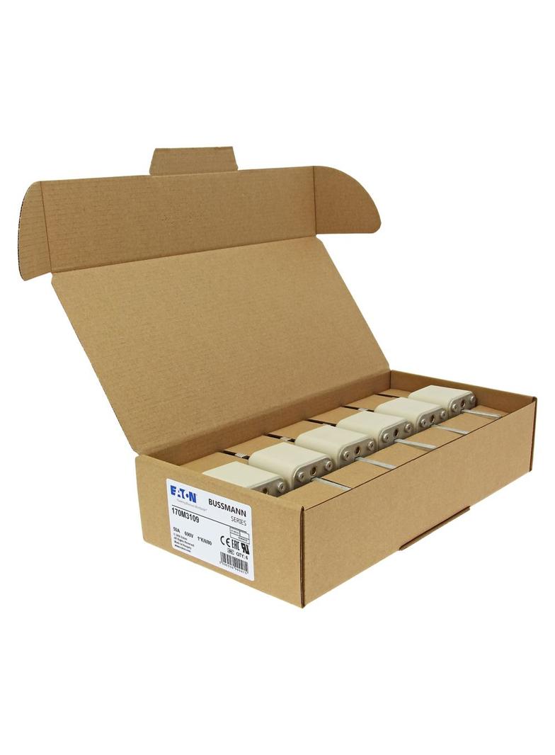 50A 690V 1*KN/80 aR INDICATOR FUSE Wkładka szybka 50A AC 690V compact DIN 1 45x59x104 mm, 170M3109 E