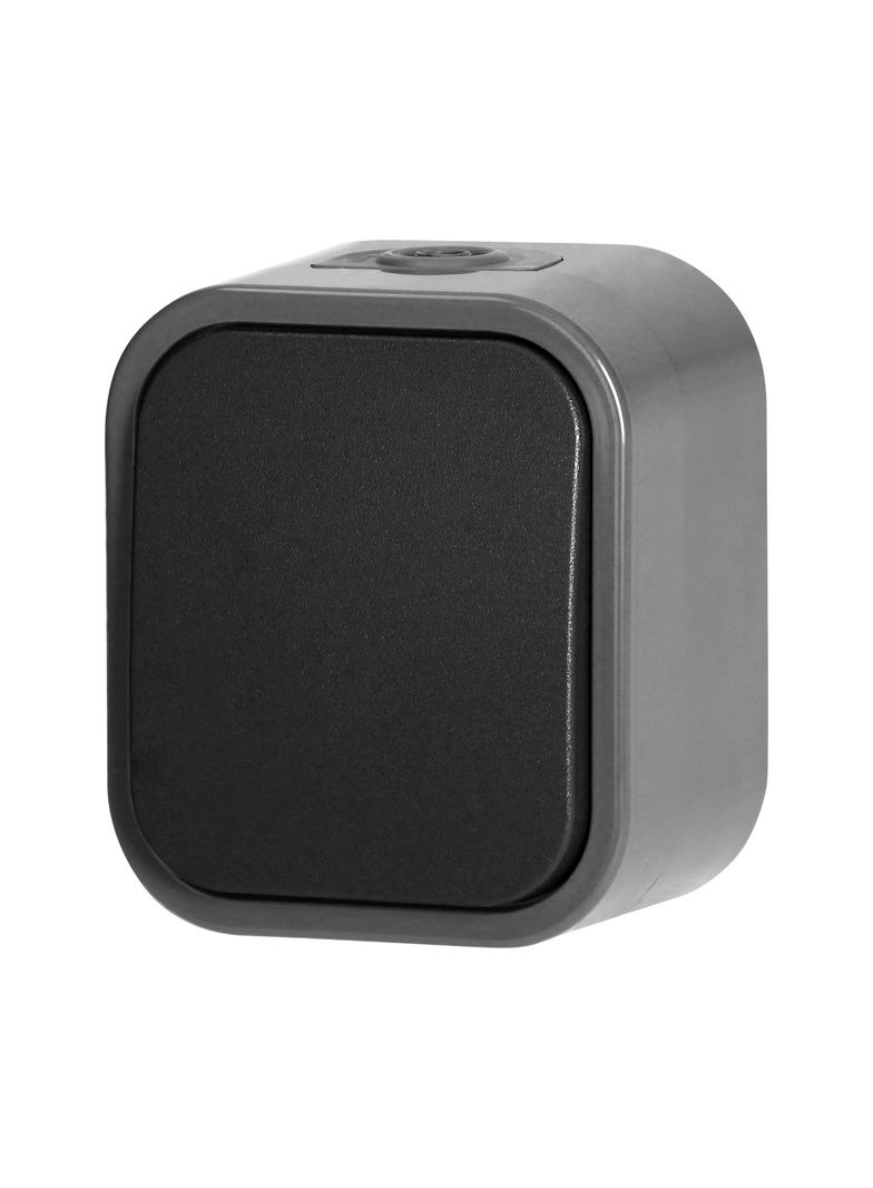 Łącznik natynkowy jednobiegunowy B2, 10A, 250V, IP54, WNT-1B2, szary/czarny OR-OE-7800/GB ORNO