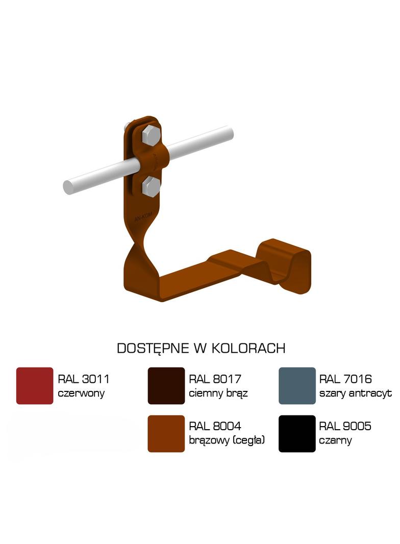 Uchwyt dach.skręc.prof. WZÓR 30 Z-śruba,H=10cm/LA/