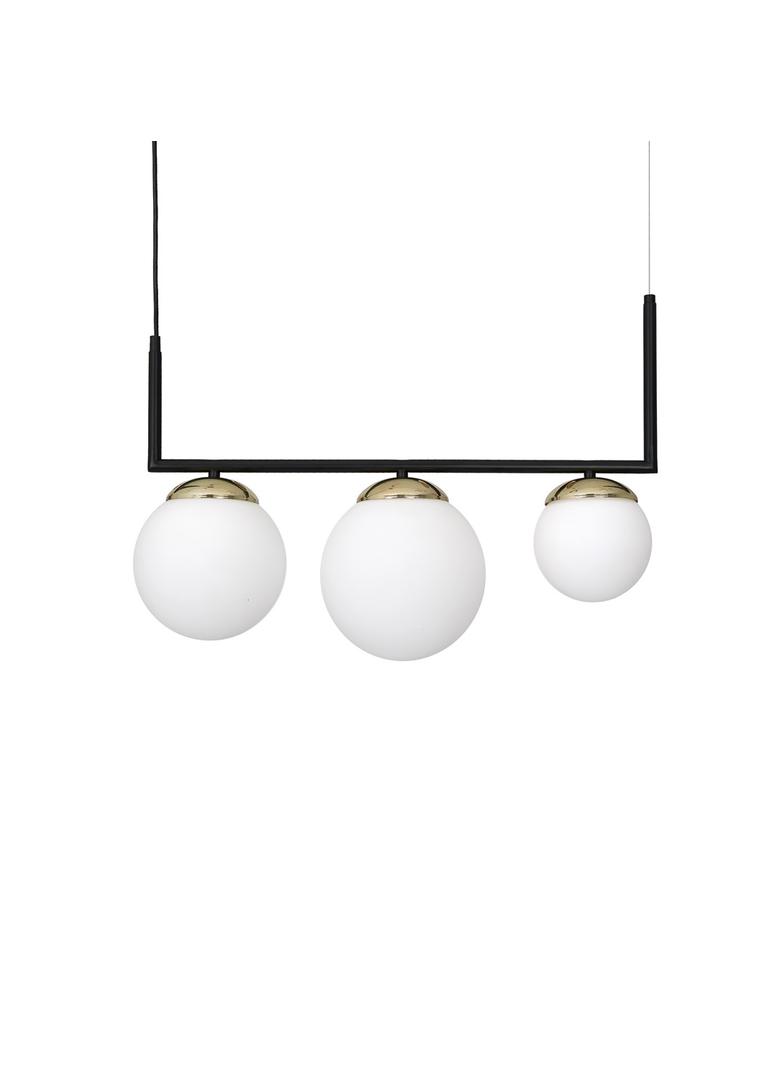 MILAGRO Lampa wisząca SPARTA BLACK / GOLD 3xE14