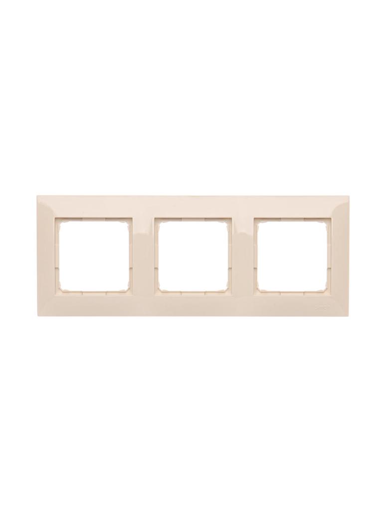 Simon 54 Premium Ramka 3-krotna PREMIUM IP20 / IP44 kremowy DR3/41 KONTAKT