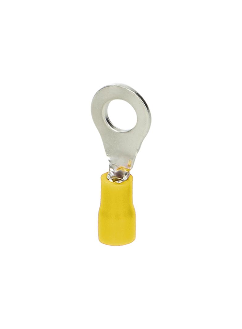 Końcówka oczkowa izolowana, przekrój maksymalny 6mm2, oczko na śrubę: M4, Blister 10 szt. OR-KK-8102/6/4/B1 ORNO