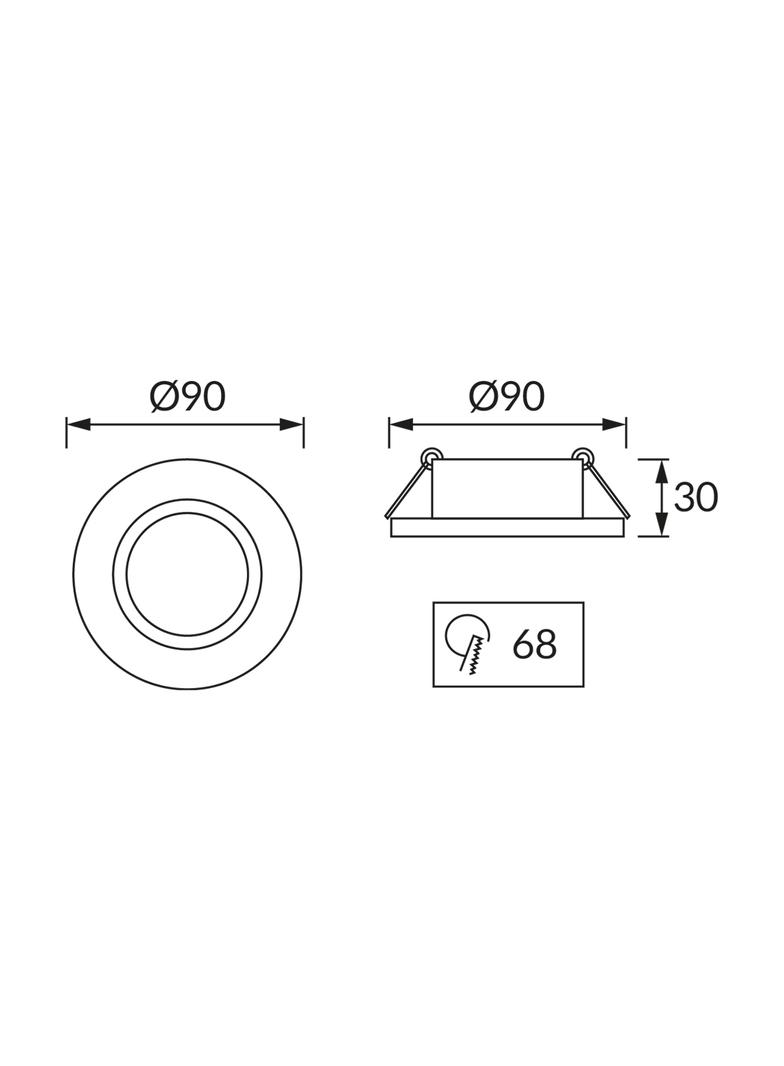 Sufitowa oprawa punktowa KAJKA C WHITE